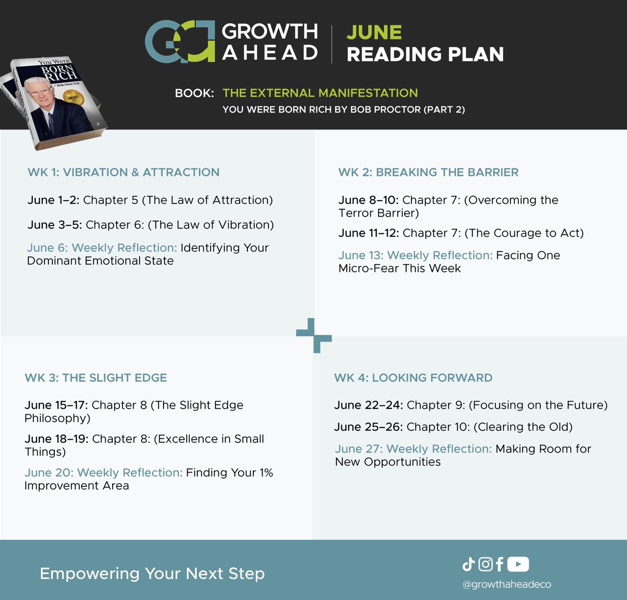 June Reading Plan — You Were Born Rich (Part 2)